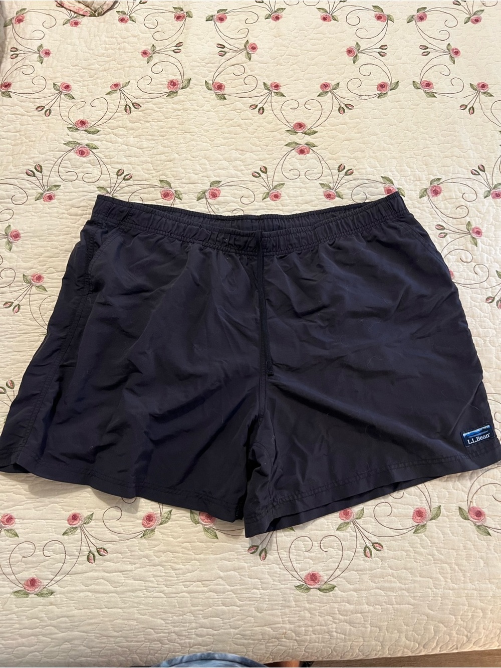 L.L. Bean Black Men's Swim Trunks